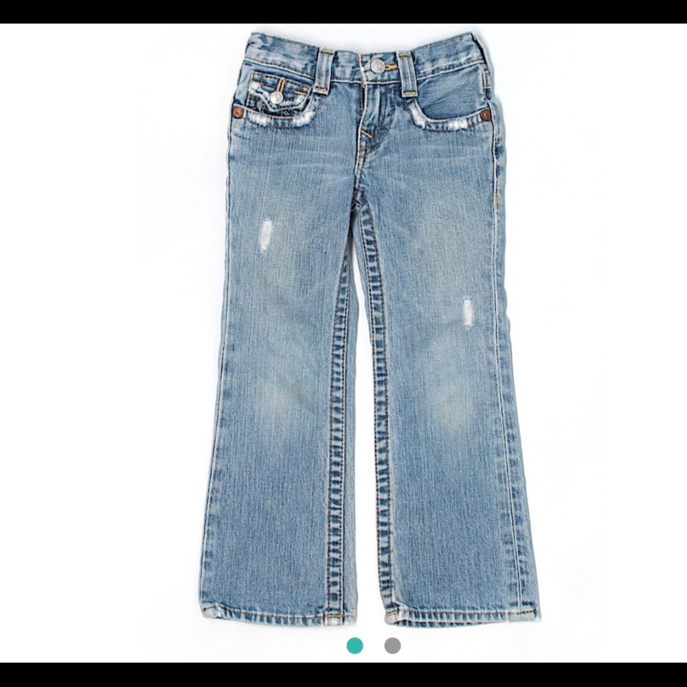 True religion boot leg med wash sz 5 low rise